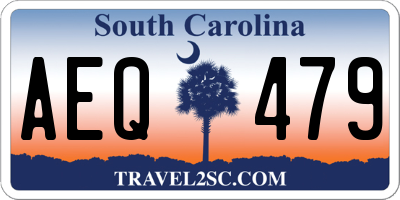 SC license plate AEQ479