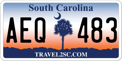 SC license plate AEQ483