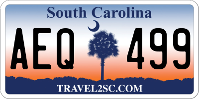 SC license plate AEQ499