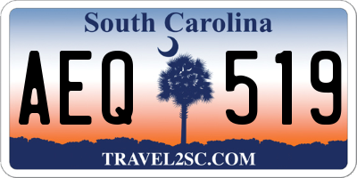 SC license plate AEQ519