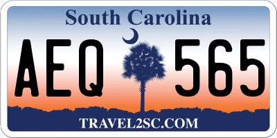 SC license plate AEQ565