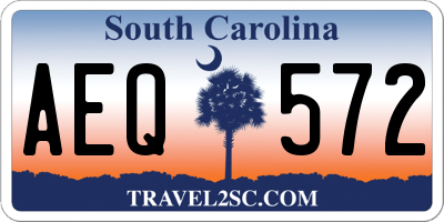 SC license plate AEQ572