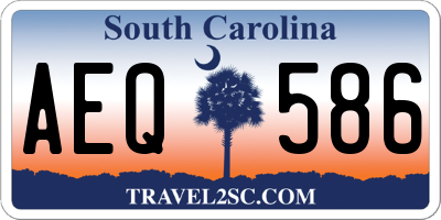 SC license plate AEQ586