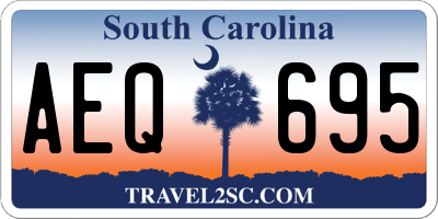 SC license plate AEQ695