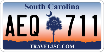SC license plate AEQ711