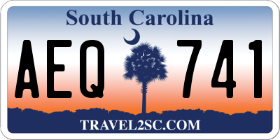 SC license plate AEQ741