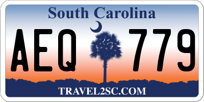 SC license plate AEQ779