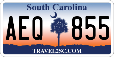SC license plate AEQ855