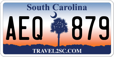 SC license plate AEQ879