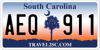 SC license plate AEQ911