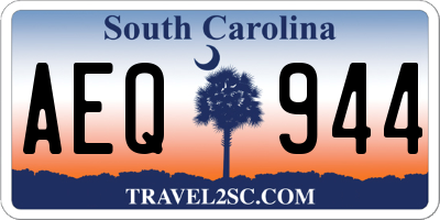 SC license plate AEQ944