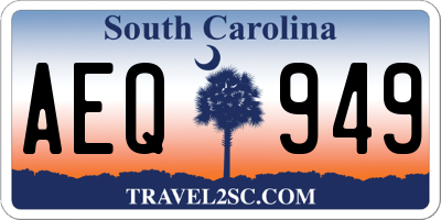 SC license plate AEQ949