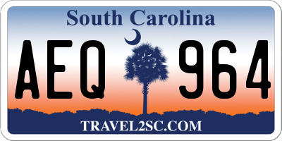 SC license plate AEQ964