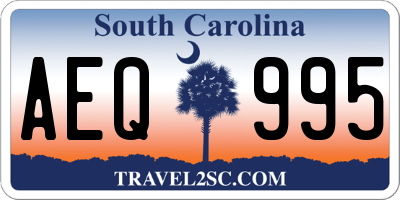SC license plate AEQ995