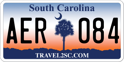 SC license plate AER084
