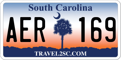SC license plate AER169