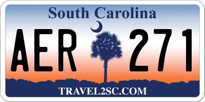 SC license plate AER271
