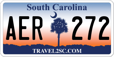 SC license plate AER272