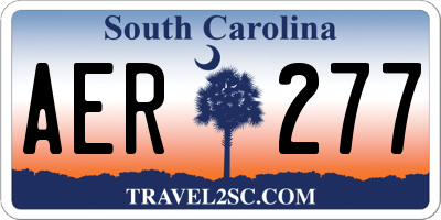 SC license plate AER277