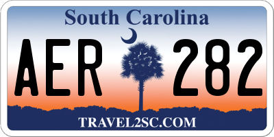 SC license plate AER282