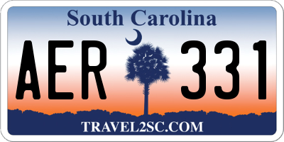 SC license plate AER331