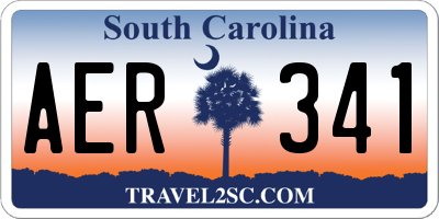 SC license plate AER341