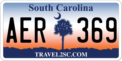 SC license plate AER369