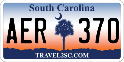 SC license plate AER370