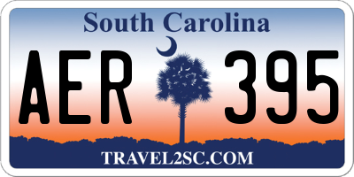SC license plate AER395