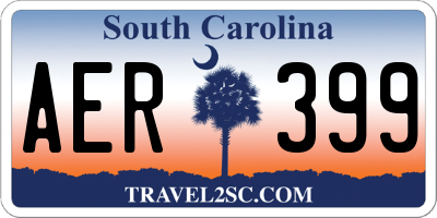SC license plate AER399