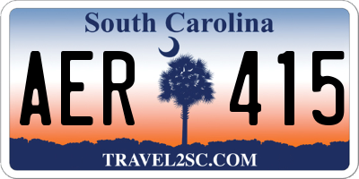 SC license plate AER415