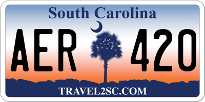 SC license plate AER420