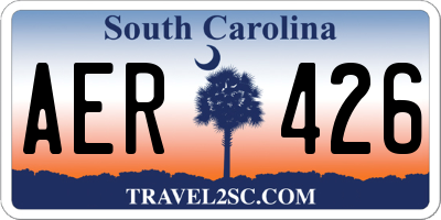 SC license plate AER426