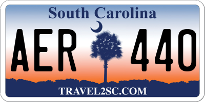 SC license plate AER440