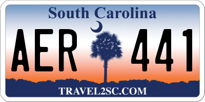 SC license plate AER441
