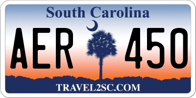 SC license plate AER450