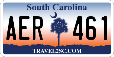 SC license plate AER461