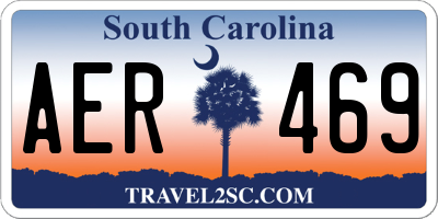 SC license plate AER469
