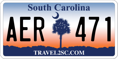 SC license plate AER471