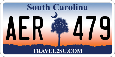 SC license plate AER479