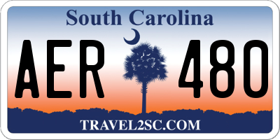 SC license plate AER480