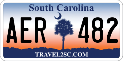 SC license plate AER482