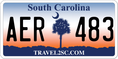 SC license plate AER483