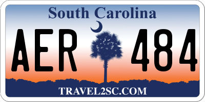SC license plate AER484