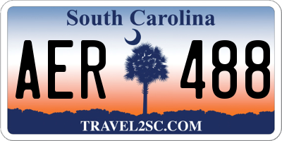 SC license plate AER488