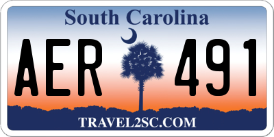 SC license plate AER491