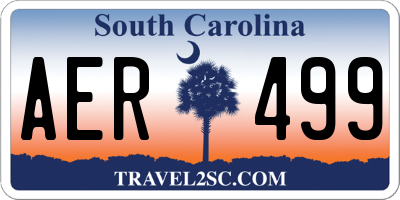 SC license plate AER499