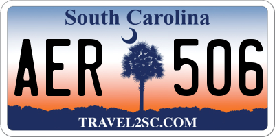 SC license plate AER506