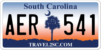 SC license plate AER541