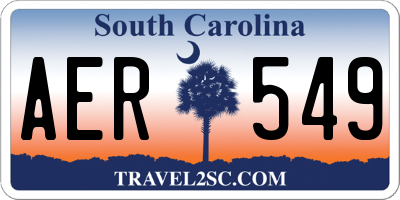 SC license plate AER549